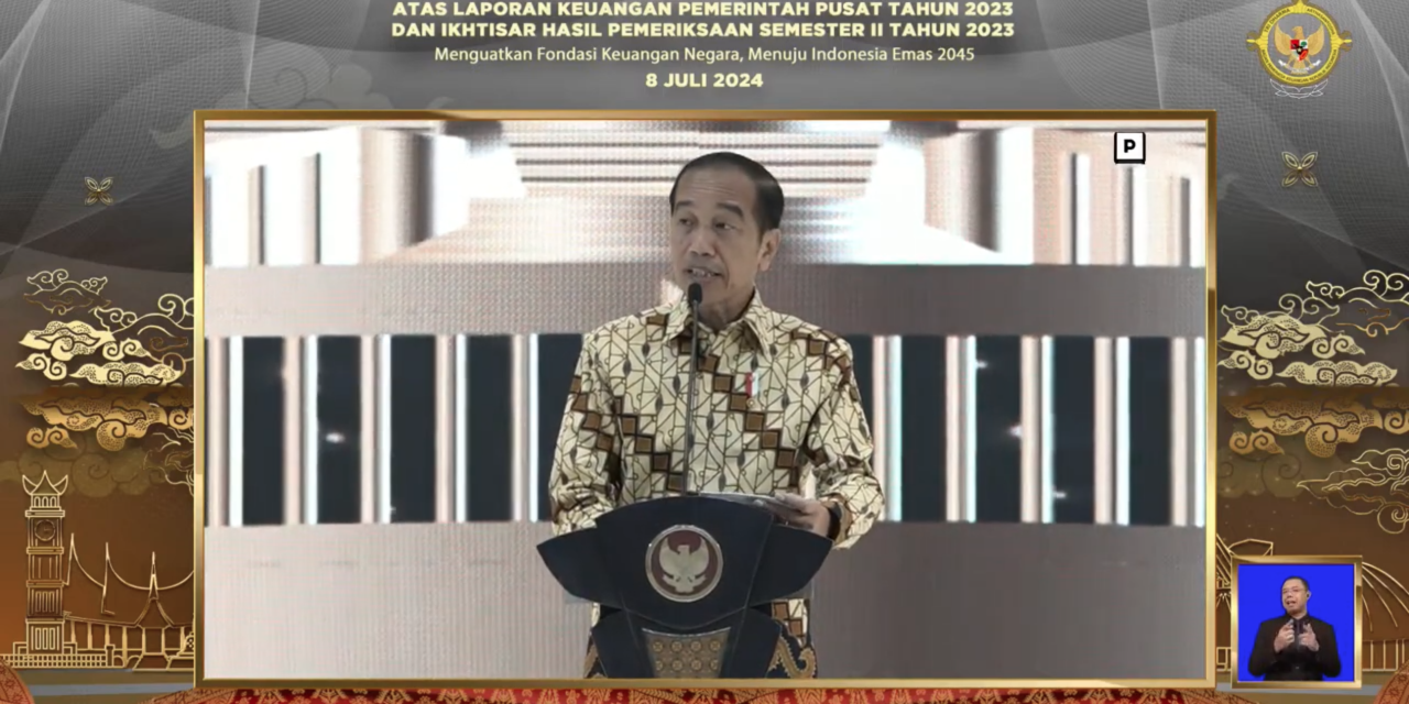 Presiden RI Terima Laporan Keuangan Pemerintah Pusat Tahun 2023